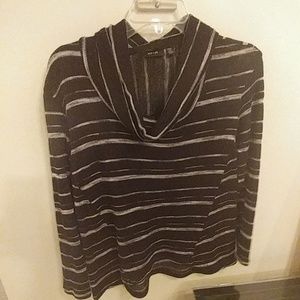 Lightweight cowl neck sweater